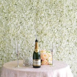 Cream Hydrangea Flower Wall Mat Panels (Set of 6)